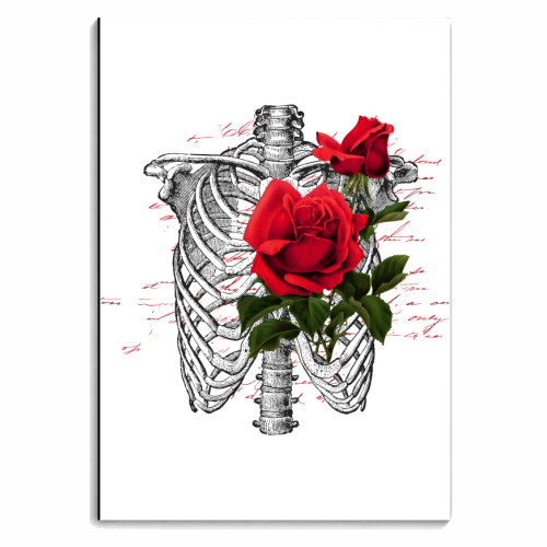 skeleton rose - personalised A4, A5, A6 notebook by haris kavalla