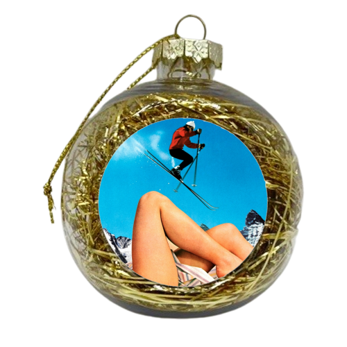 Ski Jump - xmas bauble by taudalpoi