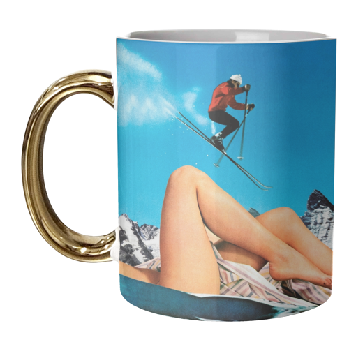 Ski Jump - unique mug by taudalpoi