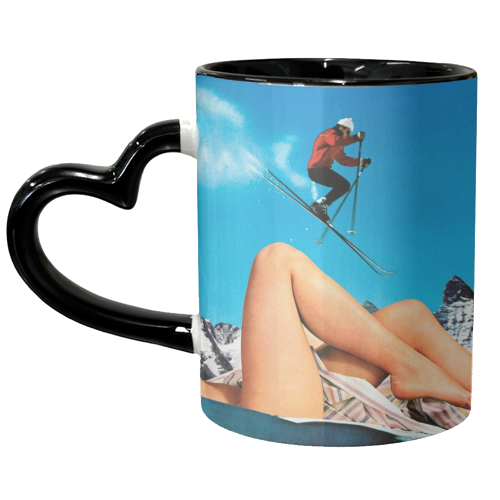 Ski Jump - unique mug by taudalpoi
