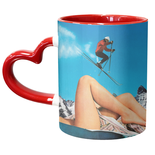 Ski Jump - unique mug by taudalpoi