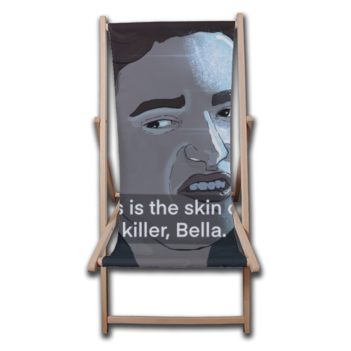 Skin of a killer - canvas deck chair by The Queer Store