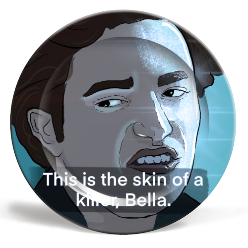 Skin of a killer - ceramic dinner plate by The Queer Store