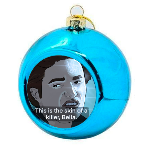 Skin of a killer - colourful christmas bauble by The Queer Store