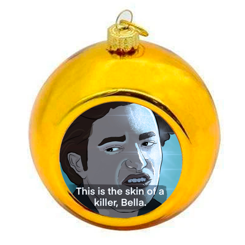 Skin of a killer - colourful christmas bauble by The Queer Store