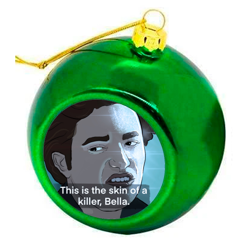 Skin of a killer - colourful christmas bauble by The Queer Store