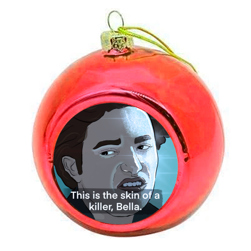 Skin of a killer - colourful christmas bauble by The Queer Store