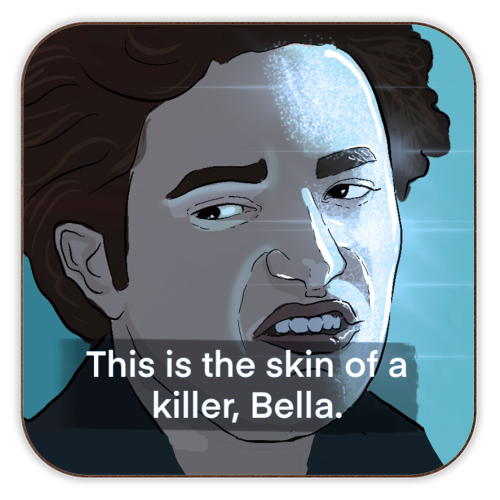 Skin of a killer - personalised beer coaster by The Queer Store