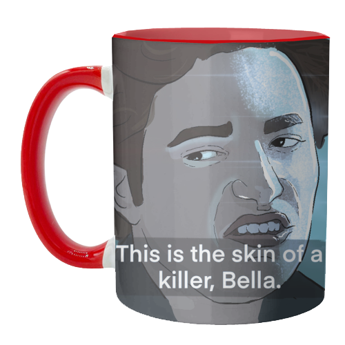 Skin of a killer - unique mug by The Queer Store
