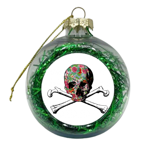 Skull and Crossbones - xmas bauble by The 13 Prints