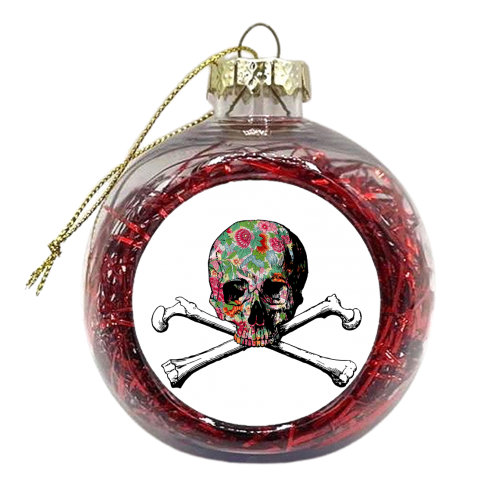 Skull and Crossbones - xmas bauble by The 13 Prints