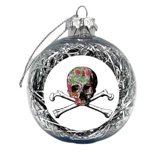 Skull and Crossbones - xmas bauble by The 13 Prints
