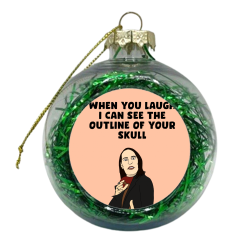 Skull - xmas bauble by Pink and Pip