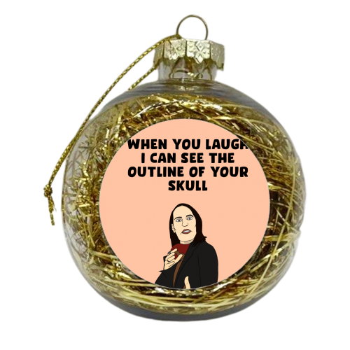 Skull - xmas bauble by Pink and Pip