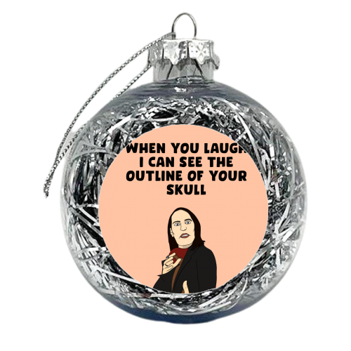 Skull - xmas bauble by Pink and Pip