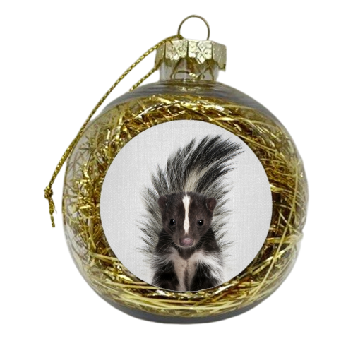 Skunk - Colorful - xmas bauble by Gal Design