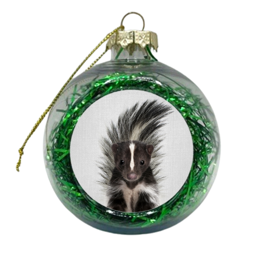 Skunk - Colorful - xmas bauble by Gal Design