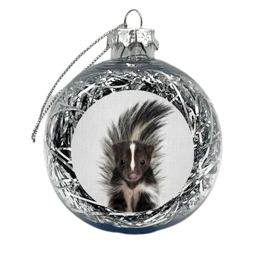 Skunk - Colorful - xmas bauble by Gal Design
