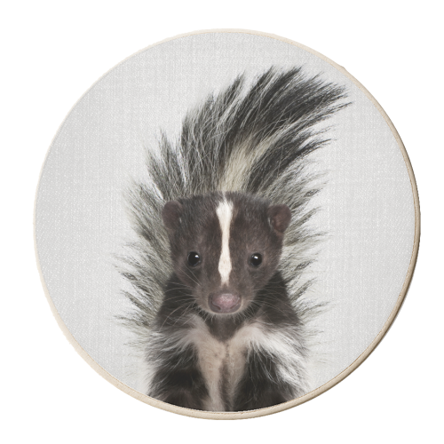Skunk - Colorful - personalised beer coaster by Gal Design