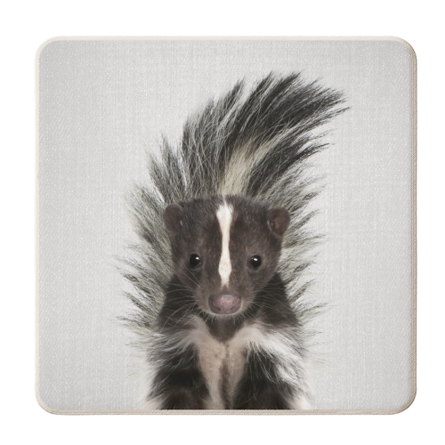 Skunk - Colorful - personalised beer coaster by Gal Design