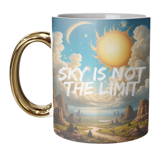 SKY IS NOT THE LIMIT - unique mug by AP