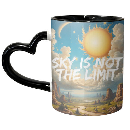 SKY IS NOT THE LIMIT - unique mug by AP