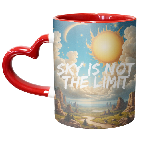 SKY IS NOT THE LIMIT - unique mug by AP