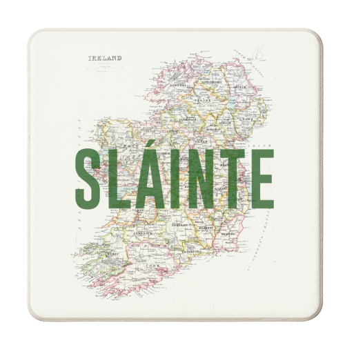 Sláinte - personalised beer coaster by The 13 Prints