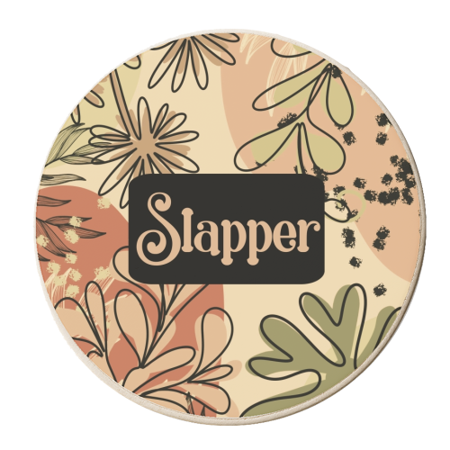 Slapper funny gift - personalised beer coaster by Giddy Kipper