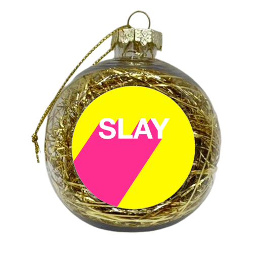 Slay - xmas bauble by Adam Regester