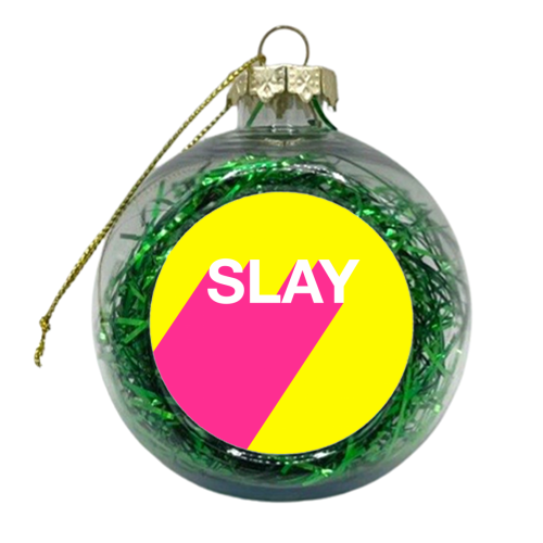 Slay - xmas bauble by Adam Regester