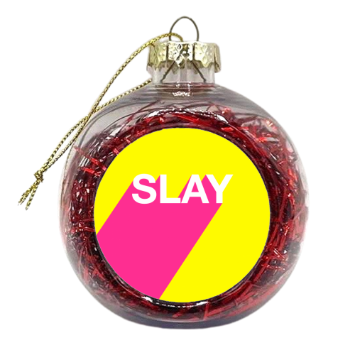 Slay - xmas bauble by Adam Regester