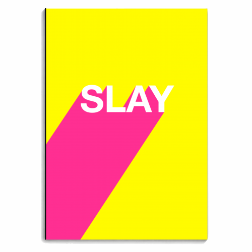 Slay - personalised A4, A5, A6 notebook by Adam Regester