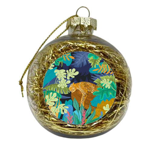 Sleeping Panther - xmas bauble by Uma Prabhakar Gokhale