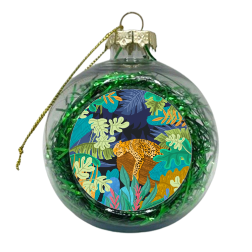 Sleeping Panther - xmas bauble by Uma Prabhakar Gokhale