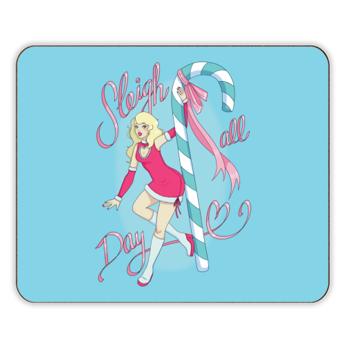 Sleigh All Day - designer placemat by Melina Garcia Ayala