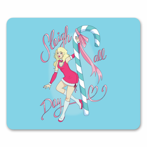 Sleigh All Day - mouse mat by Melina Garcia Ayala