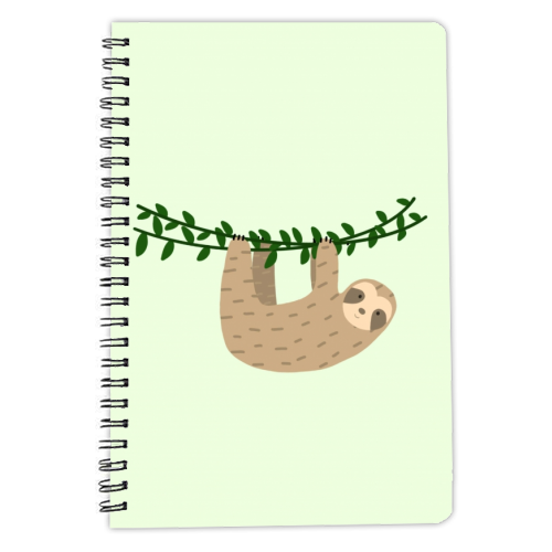 Sloth - personalised A4, A5, A6 notebook by Ella Seymour