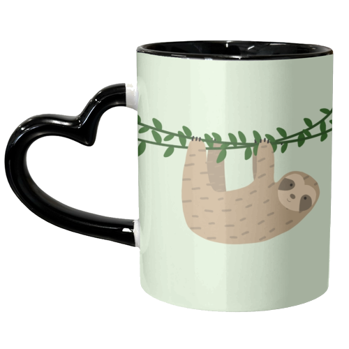 Sloth - unique mug by Ella Seymour