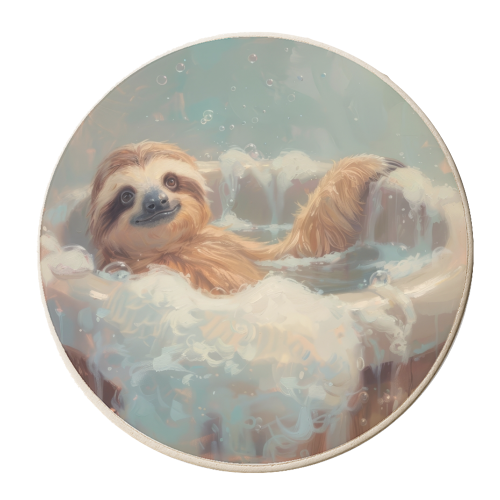 Slow and Chilling Life - personalised beer coaster by DejaReve