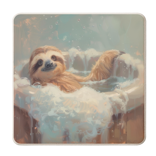 Slow and Chilling Life - personalised beer coaster by DejaReve