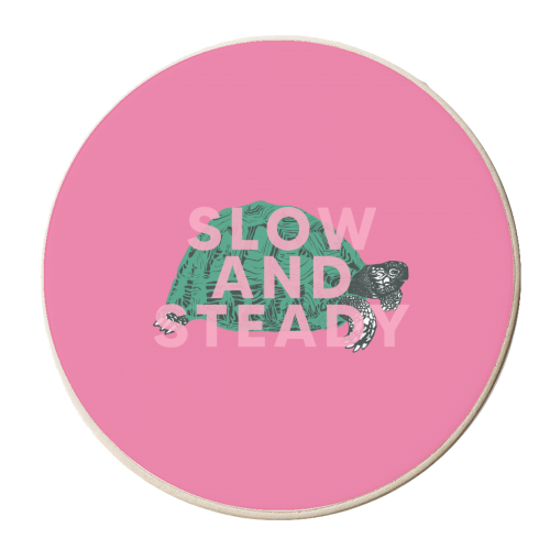 Slow And Steady - personalised beer coaster by The 13 Prints