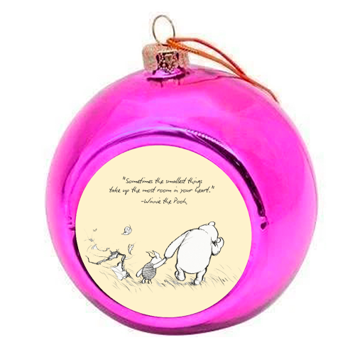 Smallest Things - colourful christmas bauble by Ms Doodle