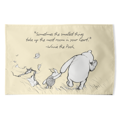 Smallest Things - funny tea towel by Ms Doodle