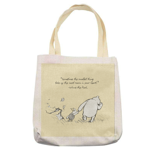 Smallest Things - printed canvas tote bag by Ms Doodle