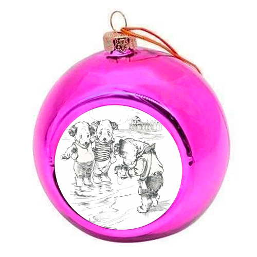 Smile - colourful christmas bauble by imageresource