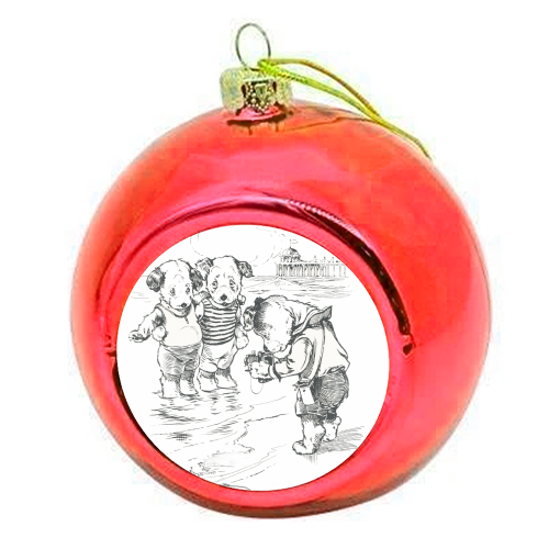 Smile - colourful christmas bauble by imageresource