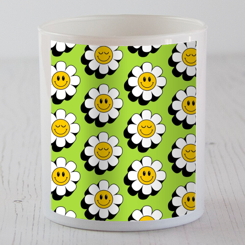 Smiley Daisies - scented candle by Lilly Rose