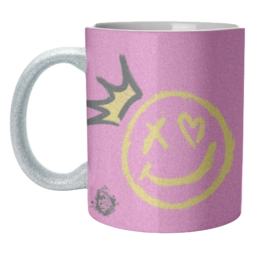 Smiley Face - unique mug by Faith Mercer