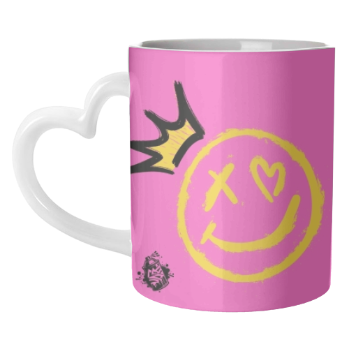 Smiley Face - unique mug by Faith Mercer